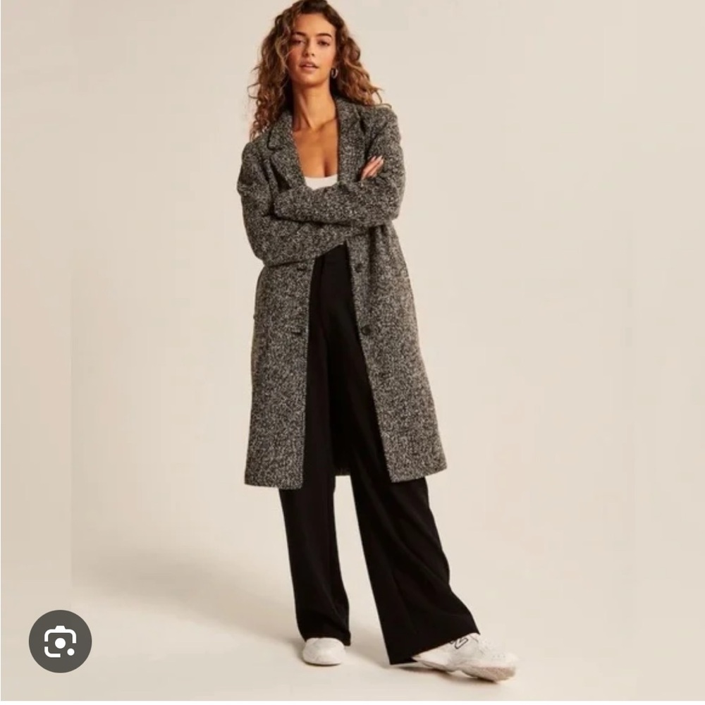 Abercrombie & Fitch Textured Dad Coat